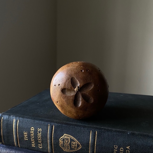 SOLD - Mid Century Monkey Pod Wooden Fruit - Picture 4 of 14